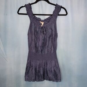 Cotton/Silk Blend Embroidered Top